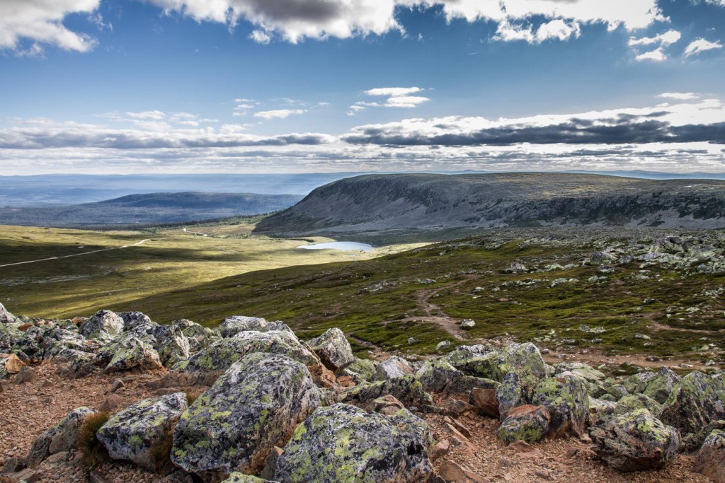 Karge und wunderschöne Landschaft am Nipfjället