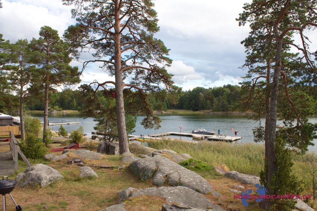 Campingplatz nördlich von Stockholm