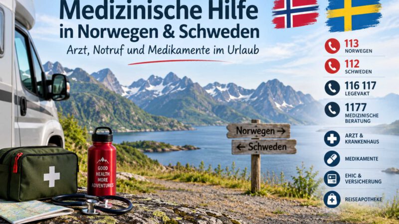 Medizinische Hilfe in Norwegen & Schweden: Arzt, Notruf und Medikamente