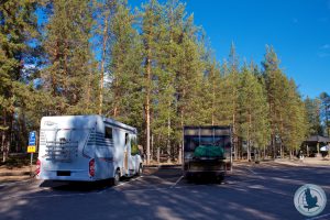 Am Parkplatz ist viel Platz