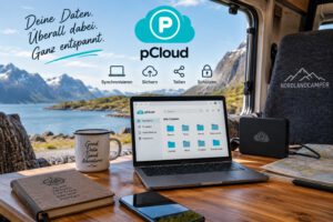 Mehr über den Artikel erfahren pCloud – Unsere Cloud-Lösung für mobiles Arbeiten im Wohnmobil