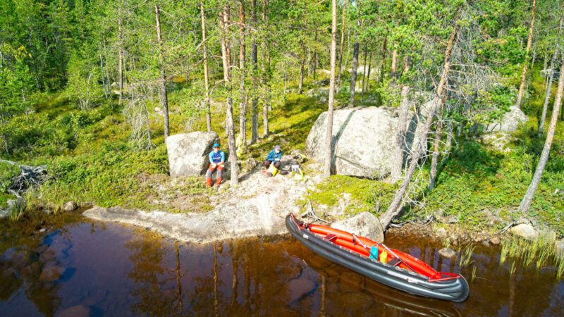 Kanutour auf dem Tyckeln in Mittelschweden