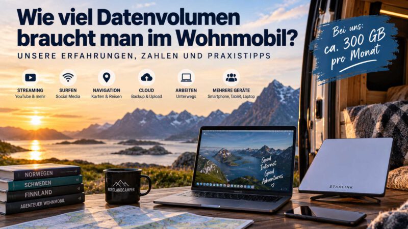 Wie viel Datenvolumen braucht man im Wohnmobil? Unsere Erfahrung