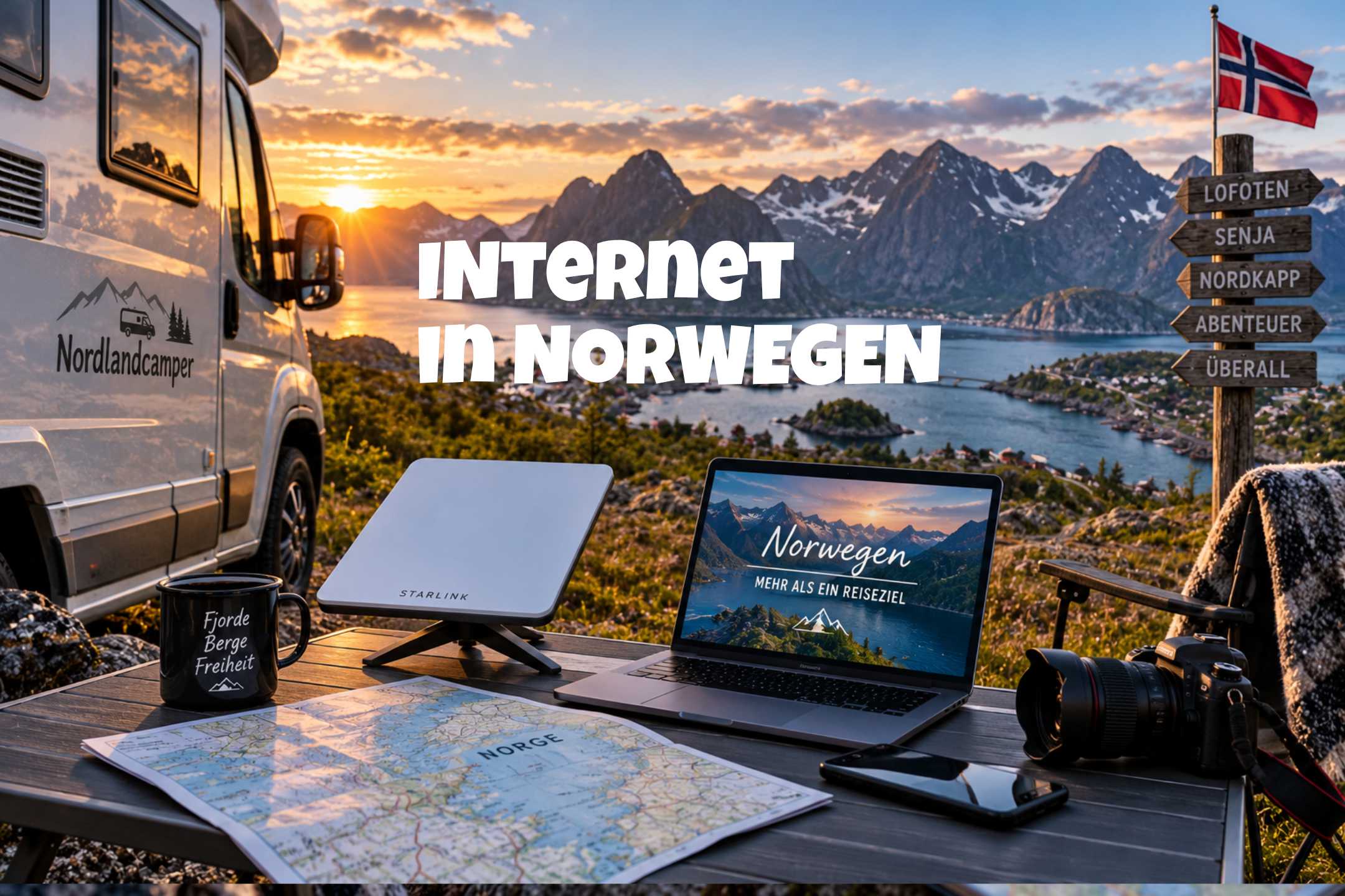 Internet in Norwegen mit dem Wohnmobil: Roaming, SIM-Karten & Starlink Mini