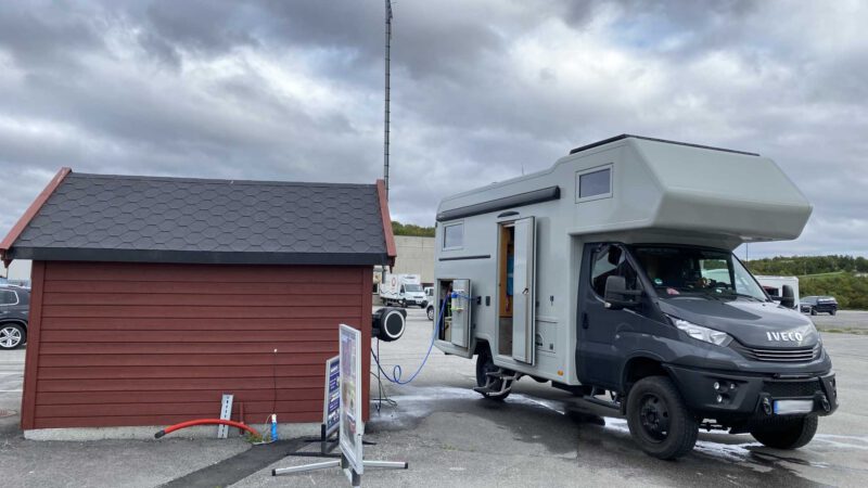 Ver- und Entsorgung mit dem Wohnmobil in Norwegen