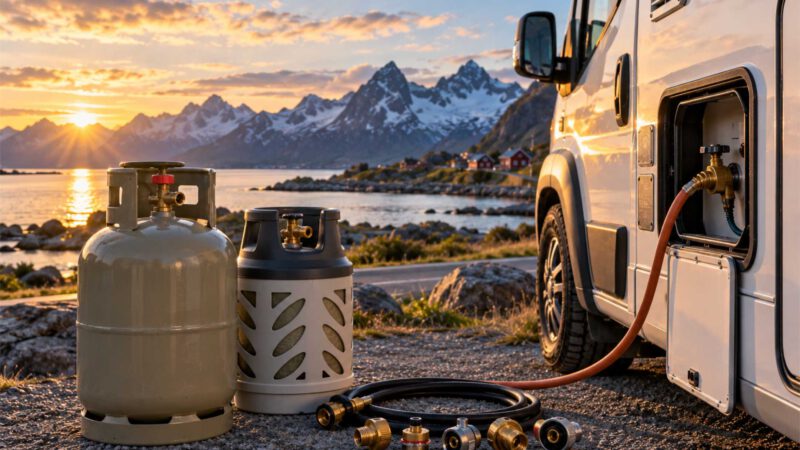 Gasversorgung in Skandinavien: Gasflaschen, LPG-Tanks & Adapter