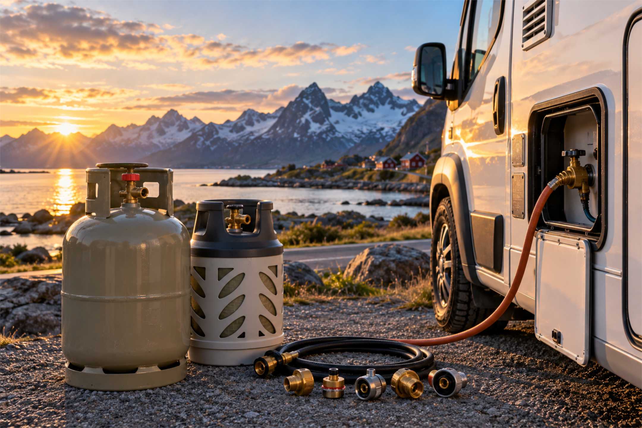 Gasversorgung in Skandinavien: Gasflaschen, LPG-Tanks & Adapter