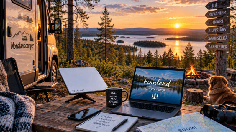 Internet in Finnland mit dem Wohnmobil: Roaming, SIM-Karten & Starlink Mini