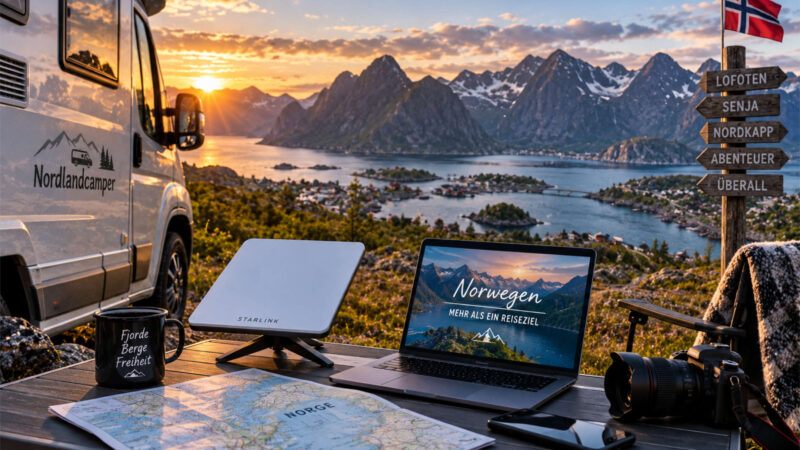 Internet in Norwegen mit dem Wohnmobil: Roaming, SIM-Karten & Starlink Mini