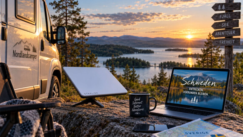 Internet in Schweden mit dem Wohnmobil: Roaming, SIM-Karten & Starlink Mini