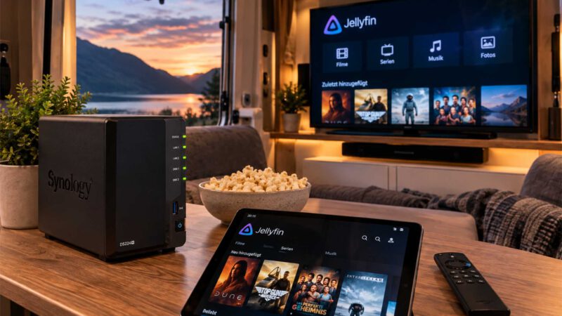 Jellyfin auf Synology installieren: Unser Medienserver im Wohnmobil