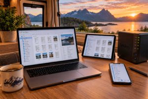 Mehr über den Artikel erfahren Papierloses Büro im Wohnmobil: DEVONthink & Synology