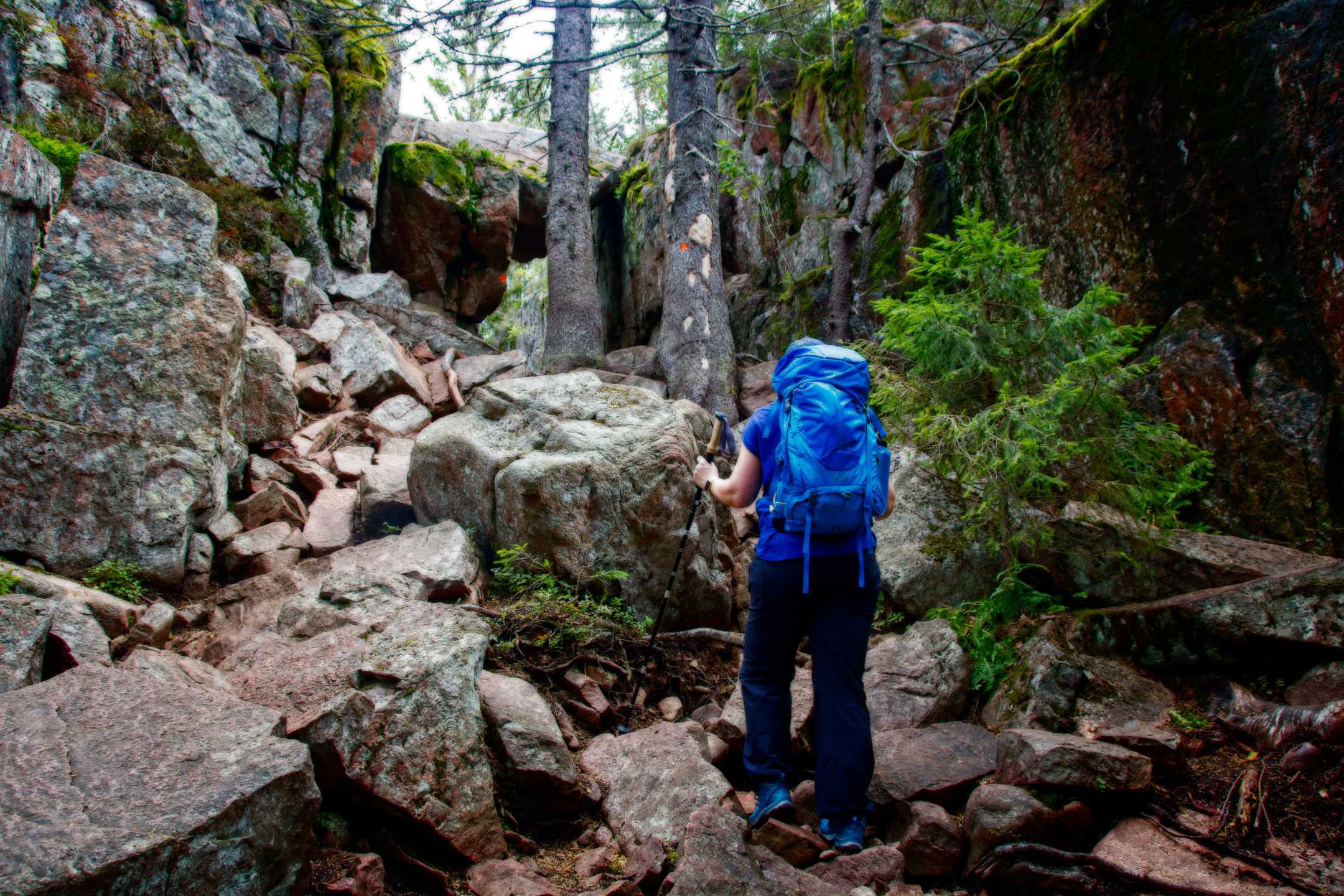 Skuleskogen Wanderung: Slåttdalsskrevan ab Entré Syd