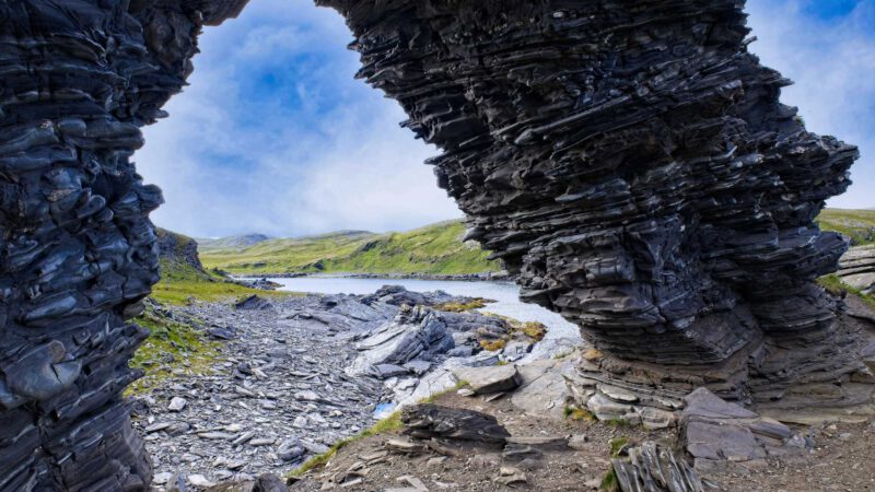 Kirkeporten Wanderung: Zum Felsentor bei Skarsvåg