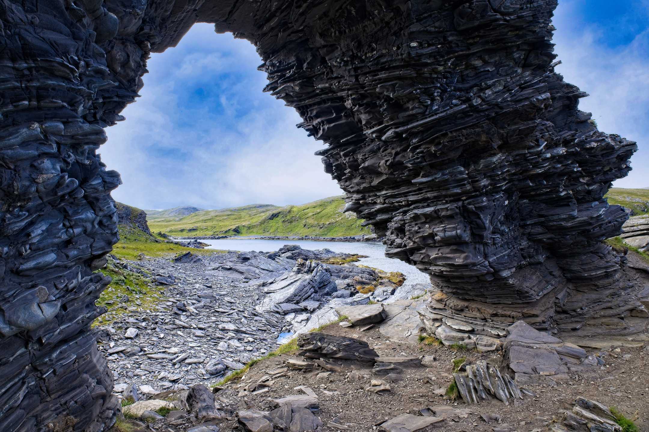 Kirkeporten Wanderung: Zum Felsentor bei Skarsvåg