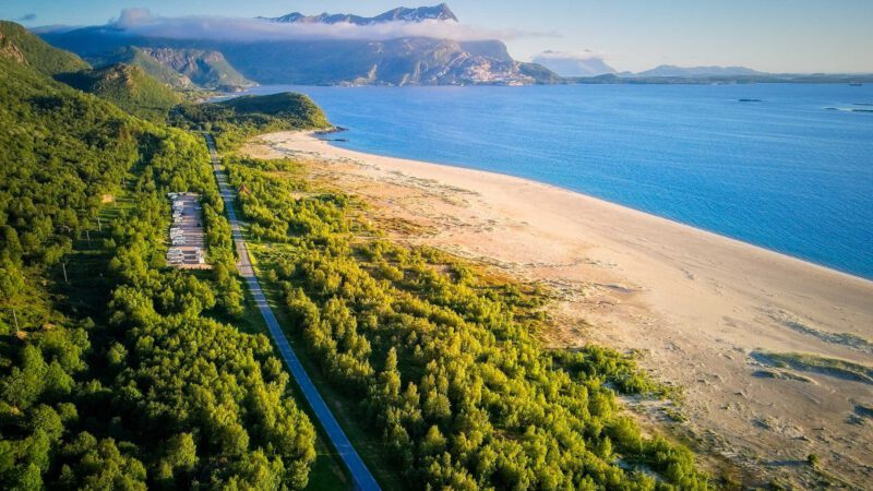 Langsanden auf Sandhornøya: Traumstrand am Kystriksveien