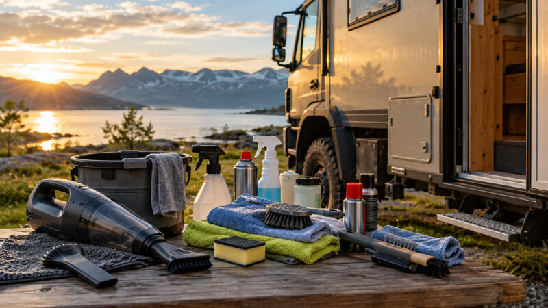 Wohnmobil reinigen unterwegs: Unsere praktische Ausstattung