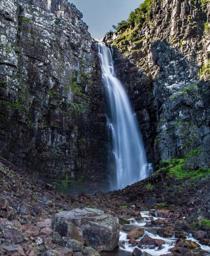 Blick auf den Njupeskär