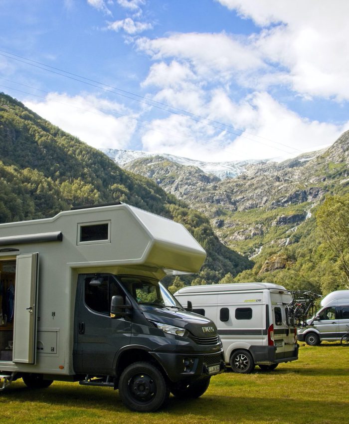 Stellplatz am Beginn der Wanderung