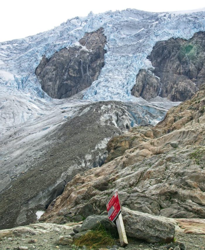 Blick auf den Gletscher